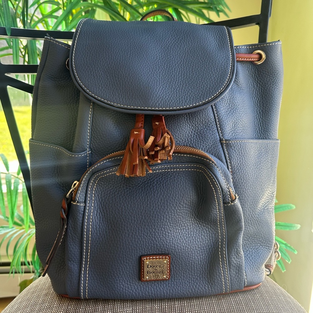Dooney & Bourke Florentine Pebbled Leather Backpack - Picture 3 of 15